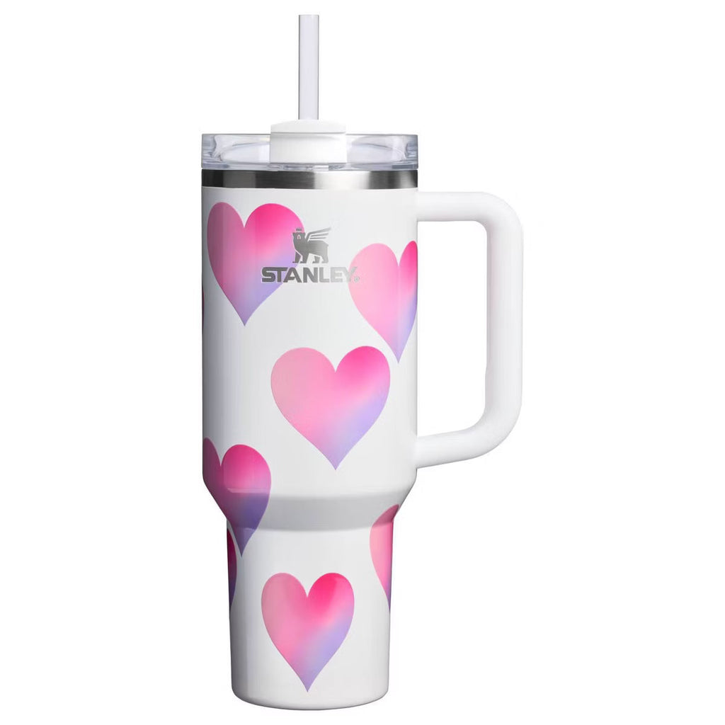 Stanley Cup Valentine's Day 40 oz Stainless Steel H2.0 Flowstate Quencher Tumbler